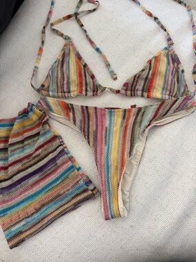 Missoni Mare Multicolor Knit Bikini with Cover-Up